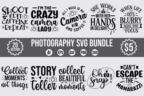 Download Photography Svg Bundle Vol-2 - Photography Collection