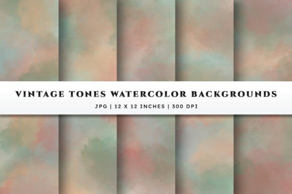 Download Watercolor Backgrounds - Vintage Tones - Vintage tones Collection