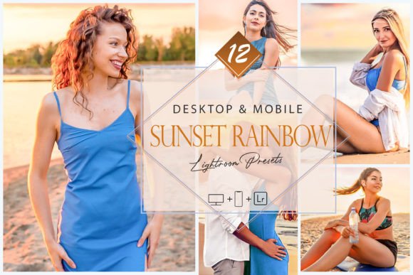 Download 12 Sunset Rainbow Lightroom Presets - Presets Collection