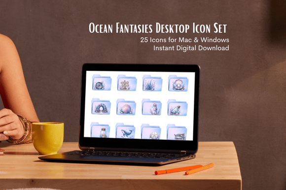 Download Ocean Fantasies Desktop Icons - Desktop Collection